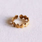 bague coquillage réglable femme mode simple doré ajustable 