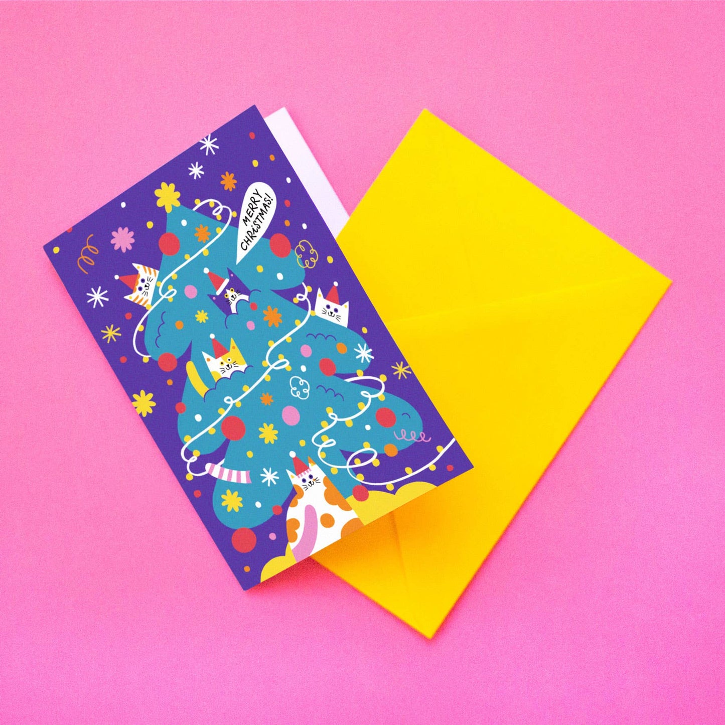 Sapin de Noël//Carte de vœux A6 - Ana Seixas