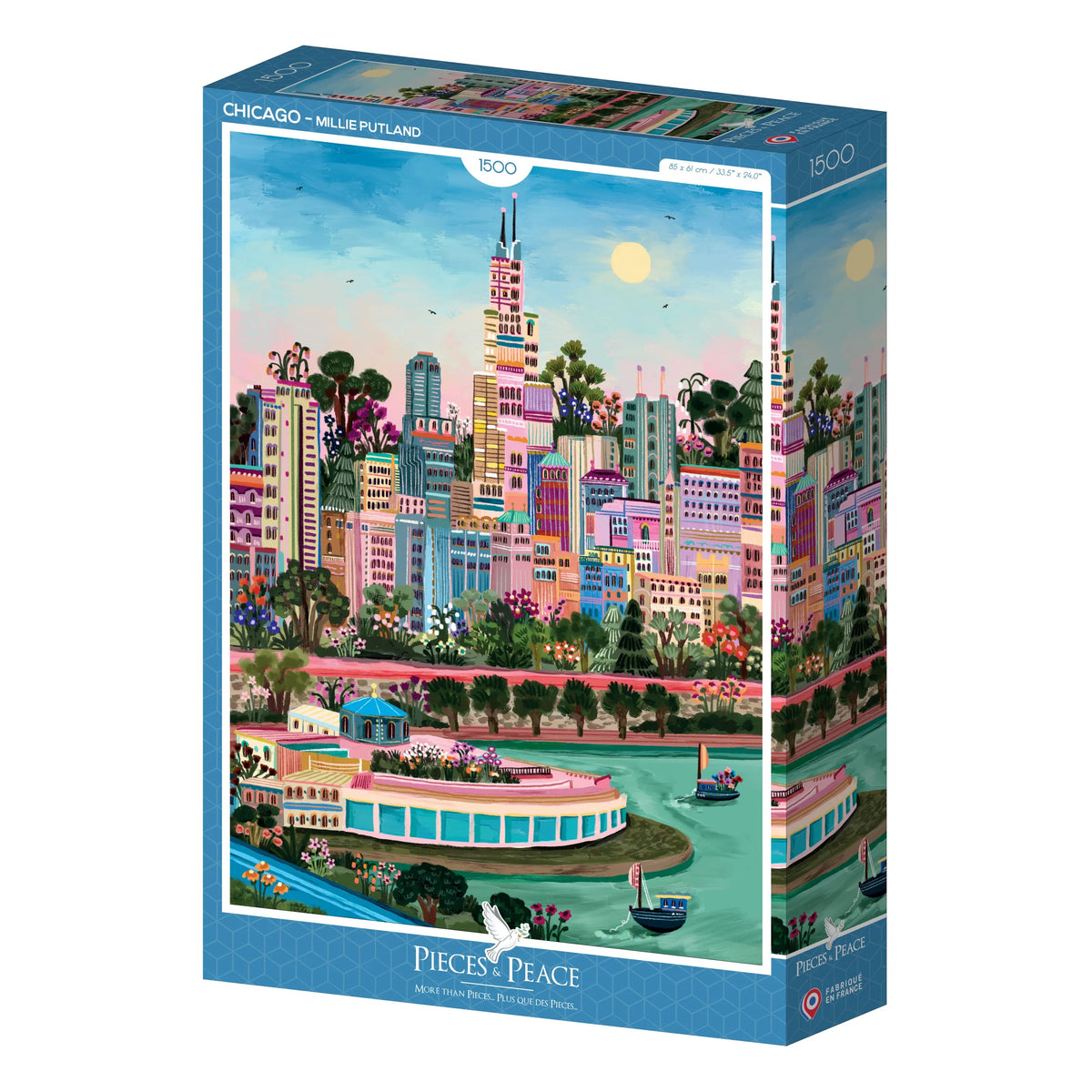 Puzzle 1500 pièces "Chicago" - PIECES & PEACE