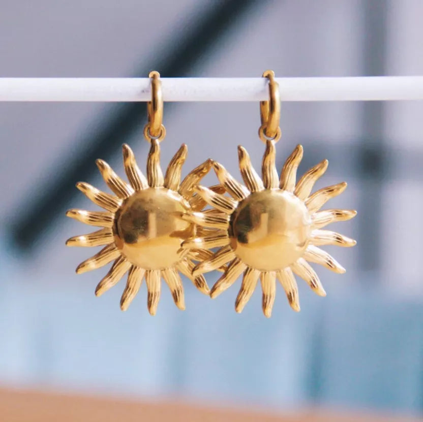 Boucle d'oreille avec soleil XL - Bazou