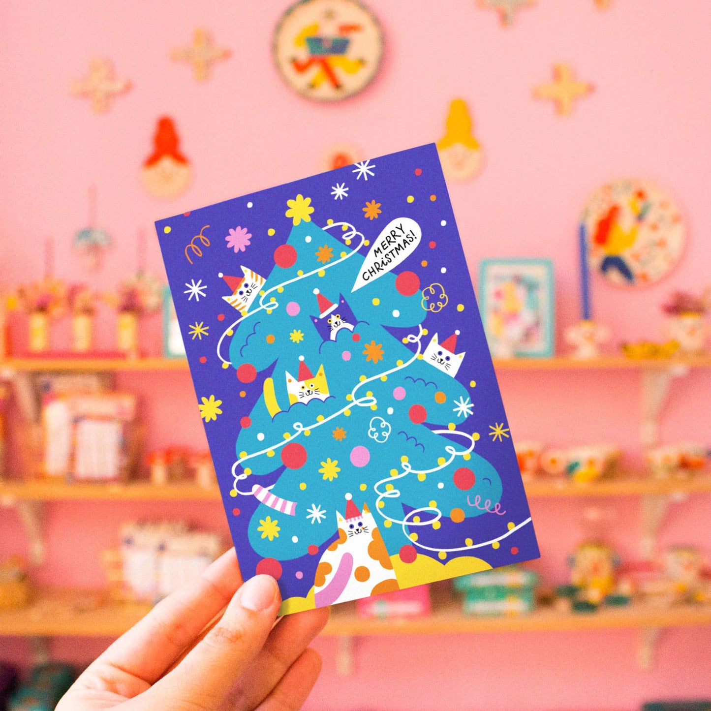 Sapin de Noël//Carte de vœux A6 - Ana Seixas