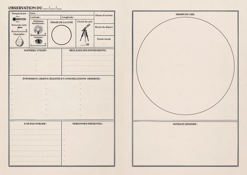 Carnet Astronomie - Aventura