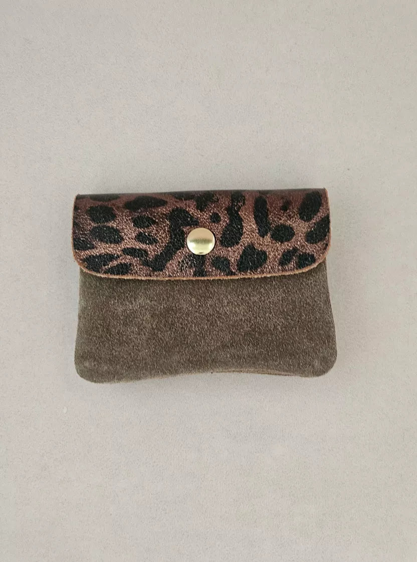 Porte monnaie cuir double poches - Royal Marais