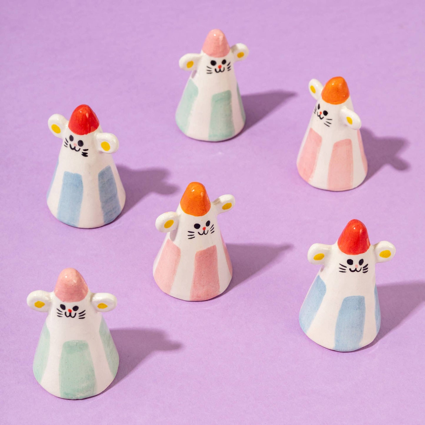 Souris Bleue / Petits Compagnons de Bureau Pièces en Céramique - Ana Seixas