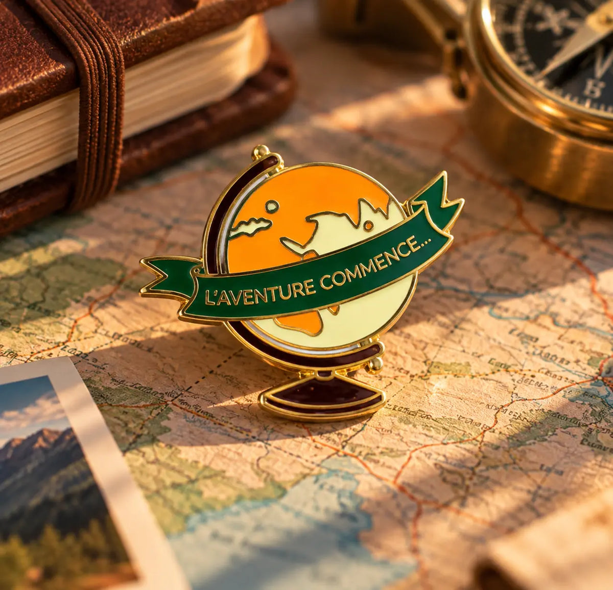 Pin’s "Globe : L'Aventure Commence" - Aventura