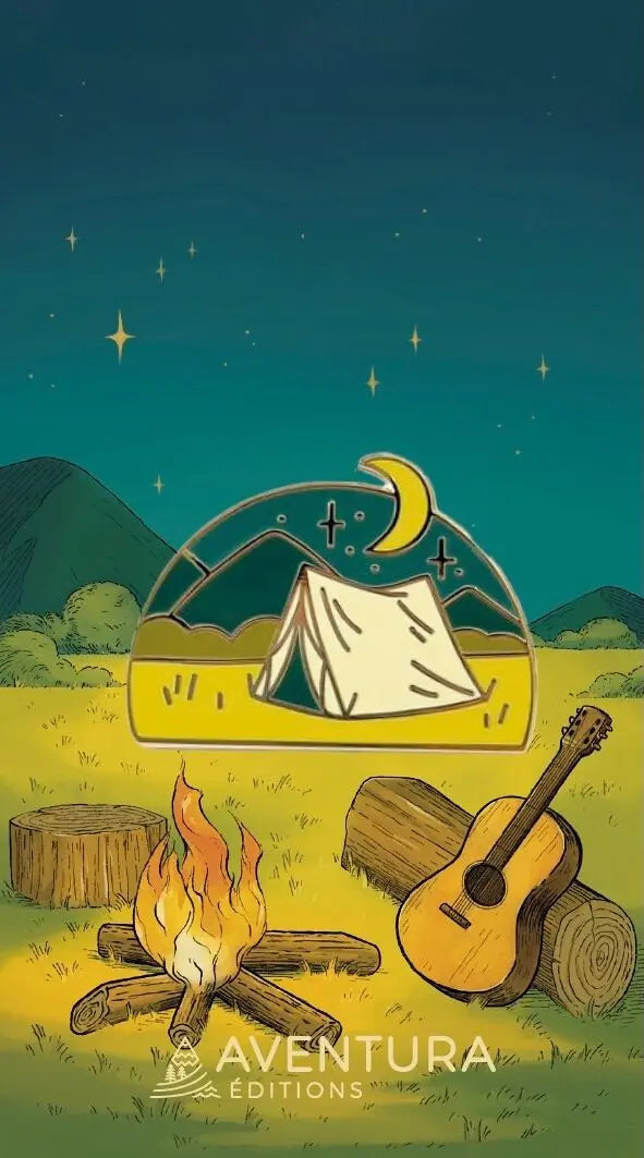 Pin’s "Tente : Nuit en Pleine Nature" - Aventura