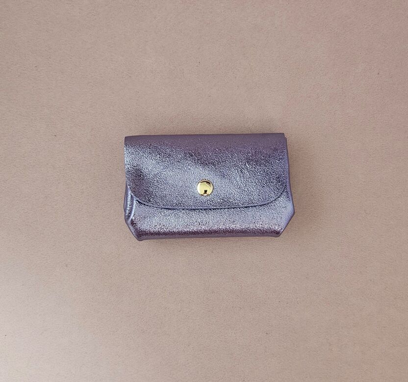 Porte monnaie cuir triple poches - Royal Marais