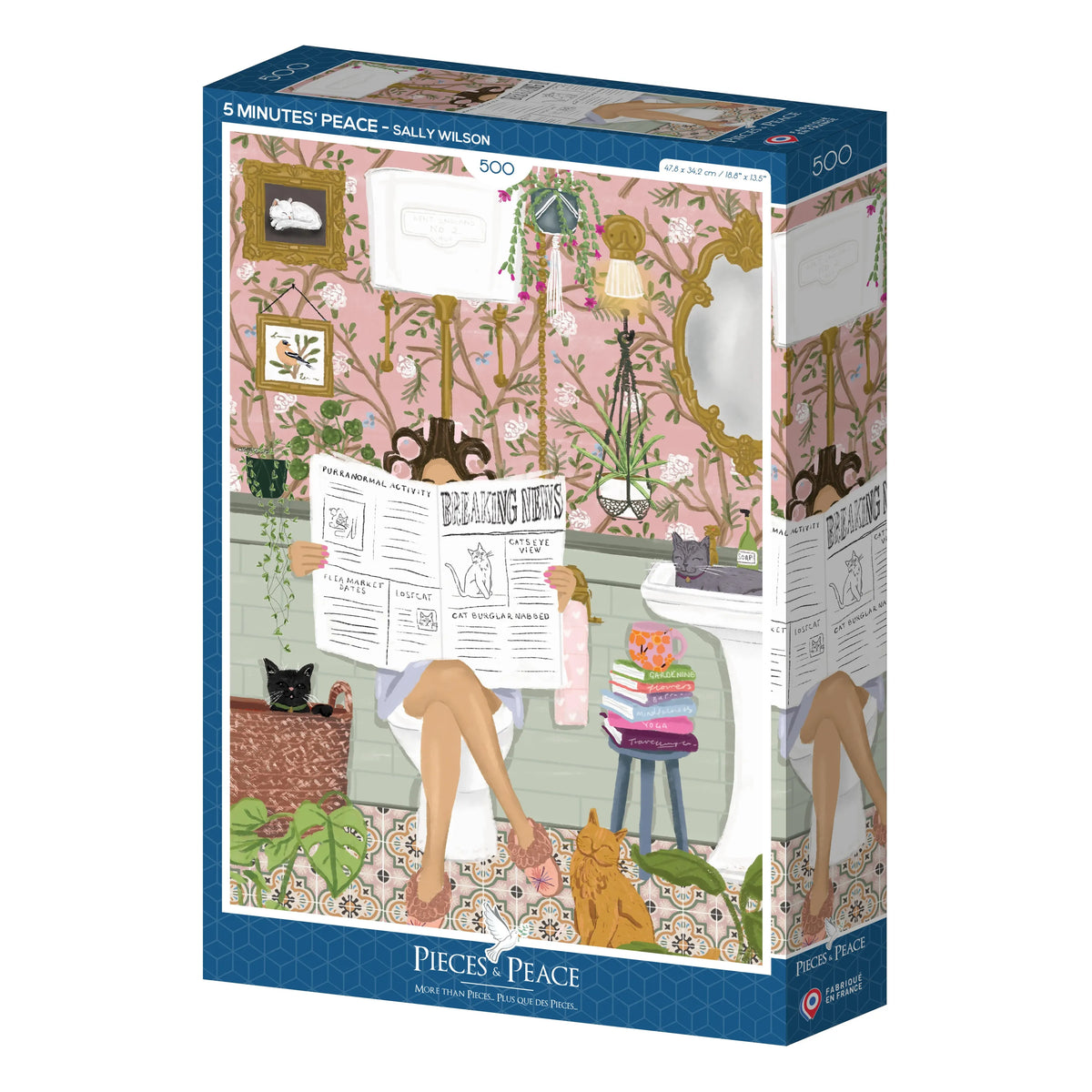 Puzzle 500 pièces "5 min de tranquillité" - PIECES & PEACE