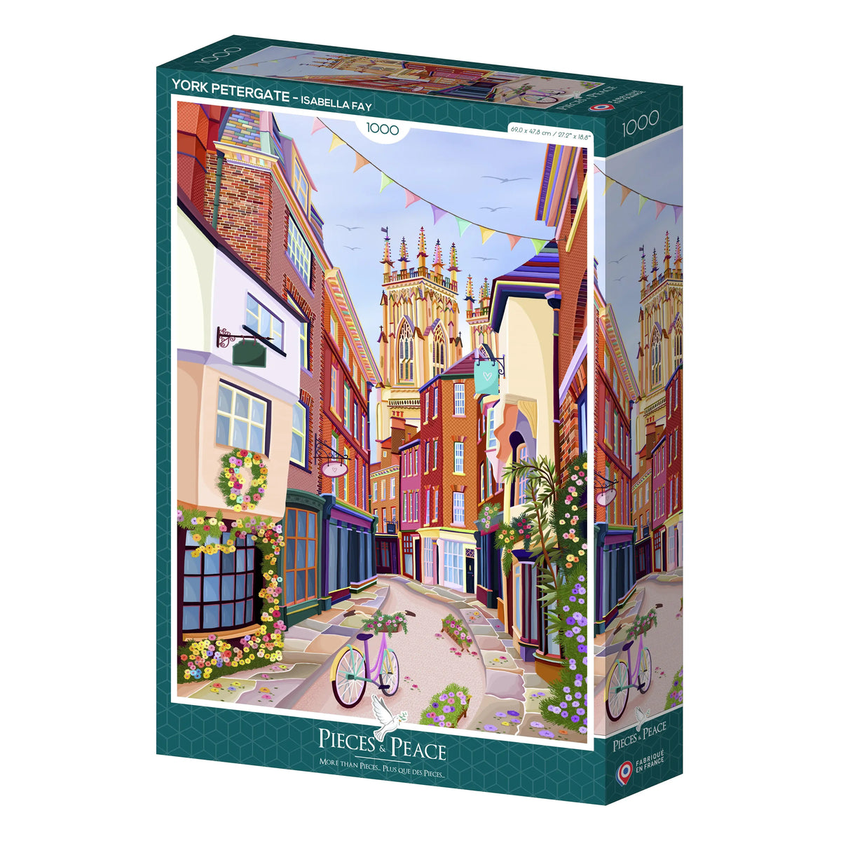 Puzzle 1000 pièces "York Petergate" - PIECES & PEACE