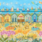 Puzzle 1000 pièces "Cabines de Plage" - PIECES & PEACE