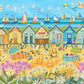 Puzzle 1000 pièces "Beach Huts" - PIECES & PEACE