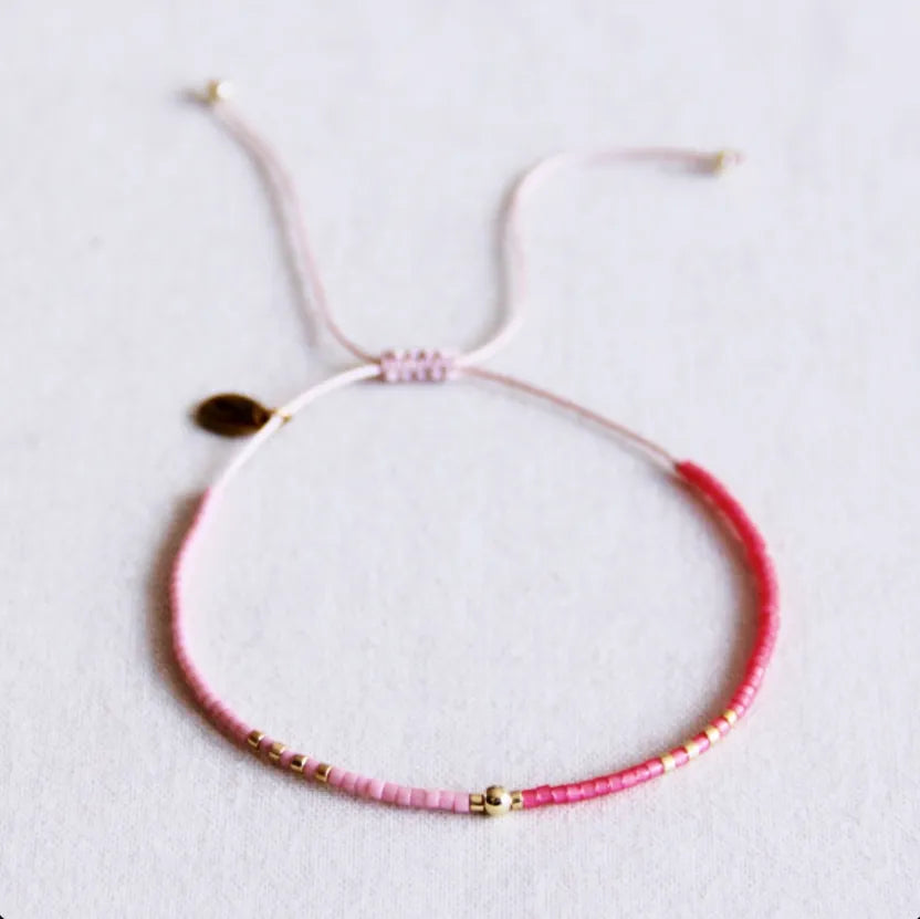 Bracelet Miyuki avec perle dorée - Bazou