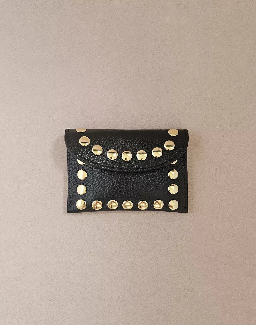 Porte-carte cuir clouté Rock S - Royal Marais