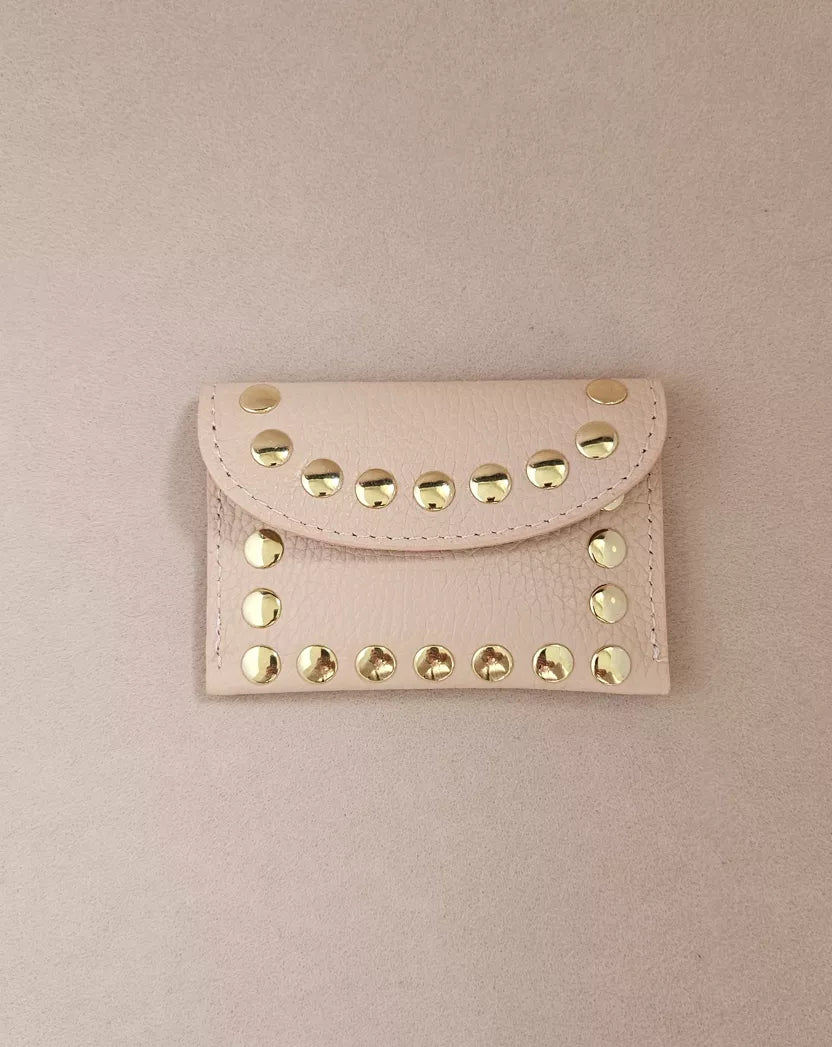 Porte-carte cuir clouté Rock S - Royal Marais