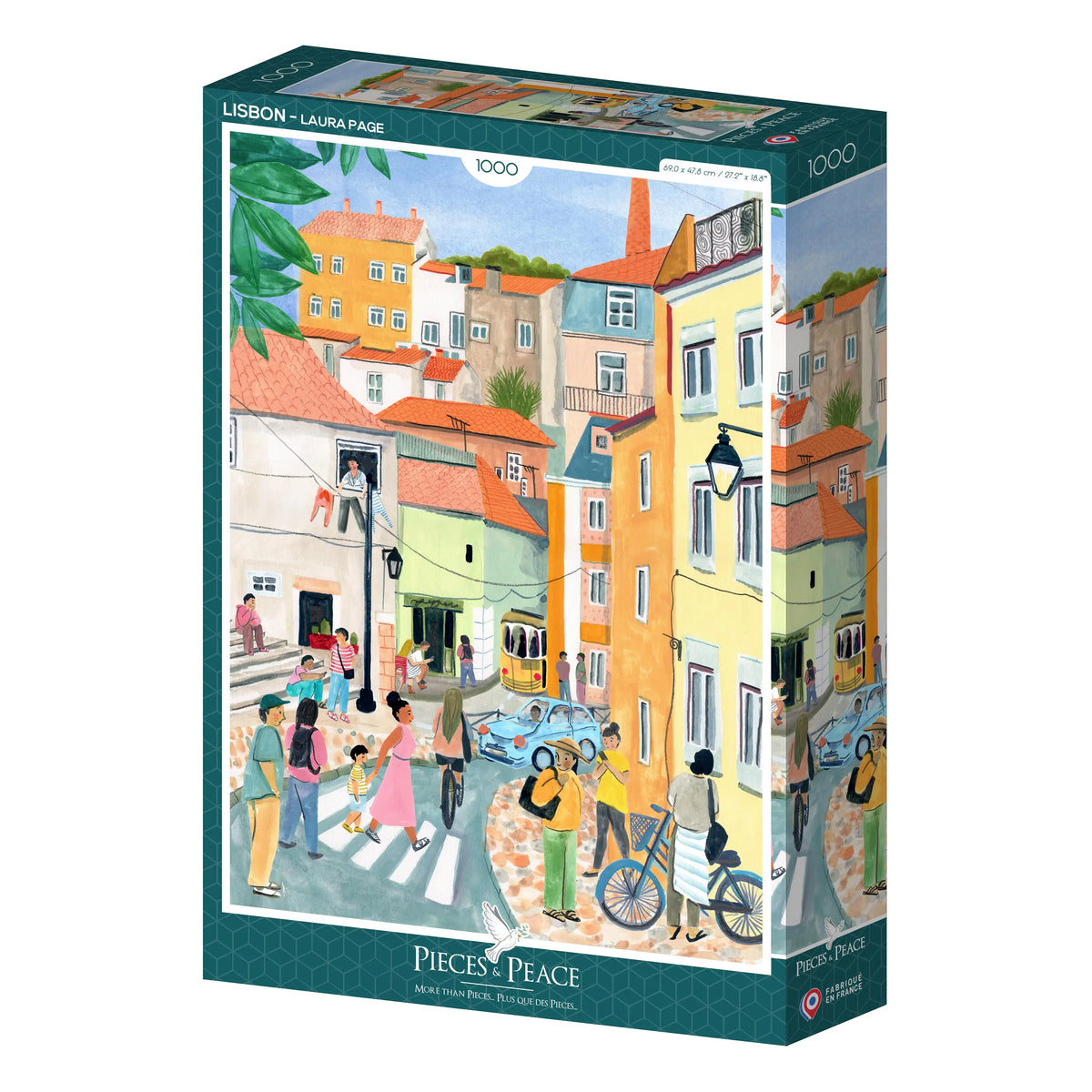 Puzzle 1000 pièces "Lisbon" - PIECES & PEACE
