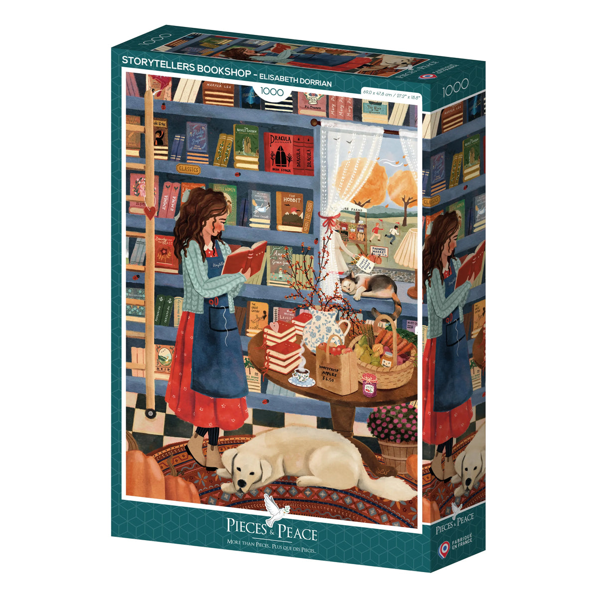 Puzzle 1000 pièces "Librairie Storytellers" - PIECES & PEACE