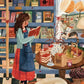 Puzzle 1000 pièces "Librairie Storytellers" - PIECES & PEACE