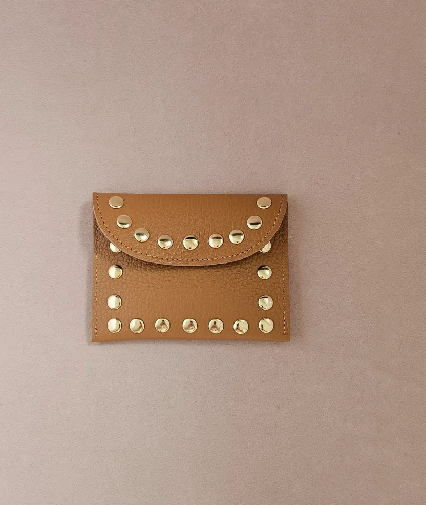 Porte-carte cuir clouté Rock M - Royal Marais