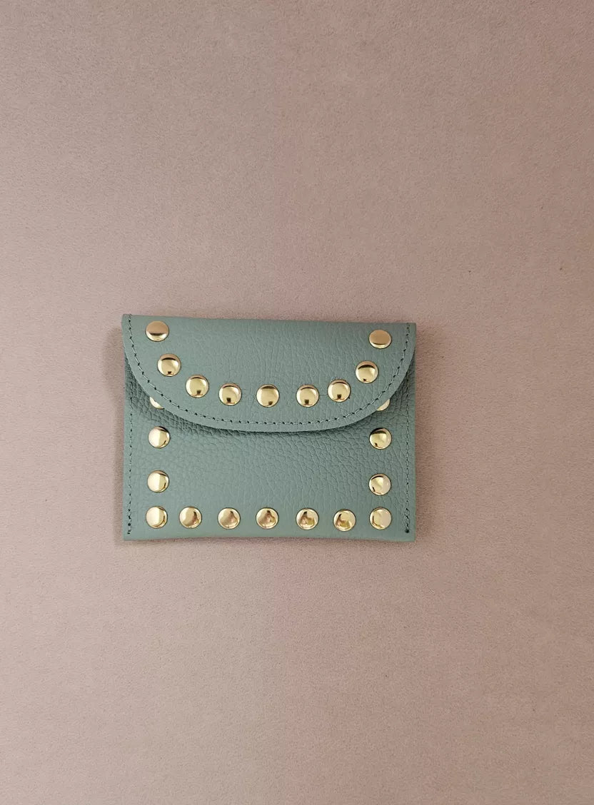 Porte-carte cuir clouté Rock M - Royal Marais