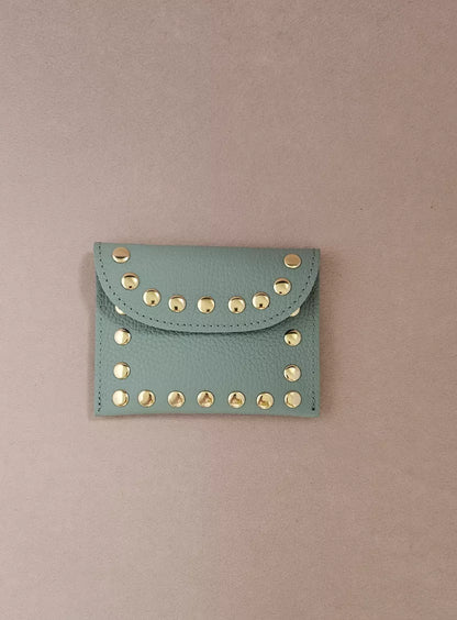 Porte-carte cuir clouté Rock M - Royal Marais