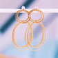 Boucles d'oreilles pendantes rondes torsadées Bazou - Bazou