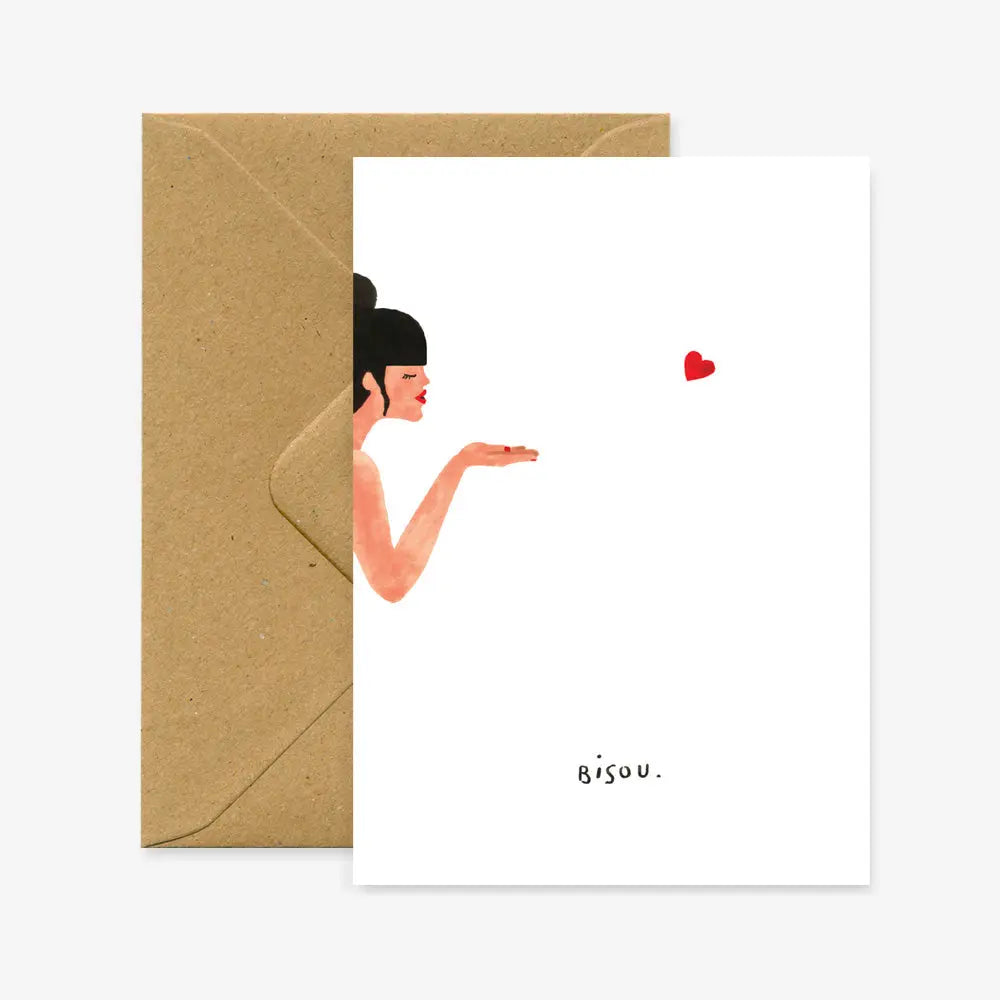 Carte "Bisous" - All the ways to say