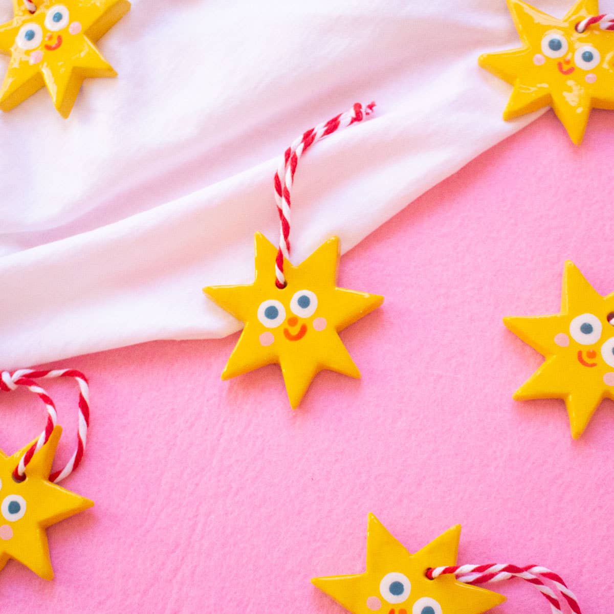 Petite Étoile / Ornements Suspendus en Céramique