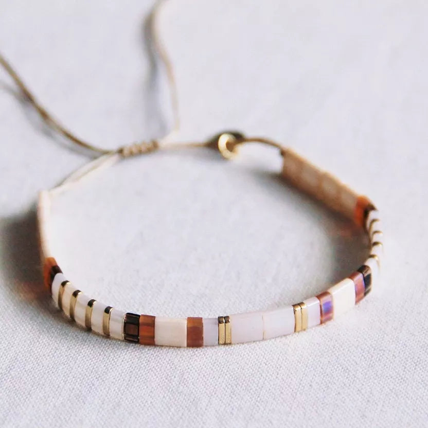 Bracelet Tilabead taupe - Bazou