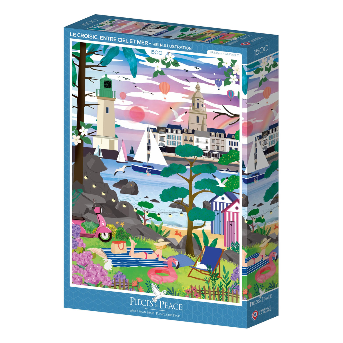 Puzzle 1500 pièces "Le Croisic, entre Ciel et Mer" - PIECES & PEACE