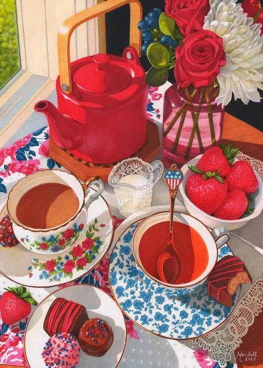 Puzzle 500 pièces "Goûter" - PIECES & PEACE