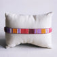 Bracelet tissé à rayures - magenta/orange/lilas - BAZOU
