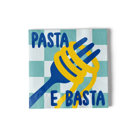 Paquet de 20 Serviettes "Papier Pasta e Basta" - ATELIER PISTACHE