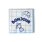 Paquet de 20 Serviettes "Papier Bonjour" - ATELIER PISTACHE