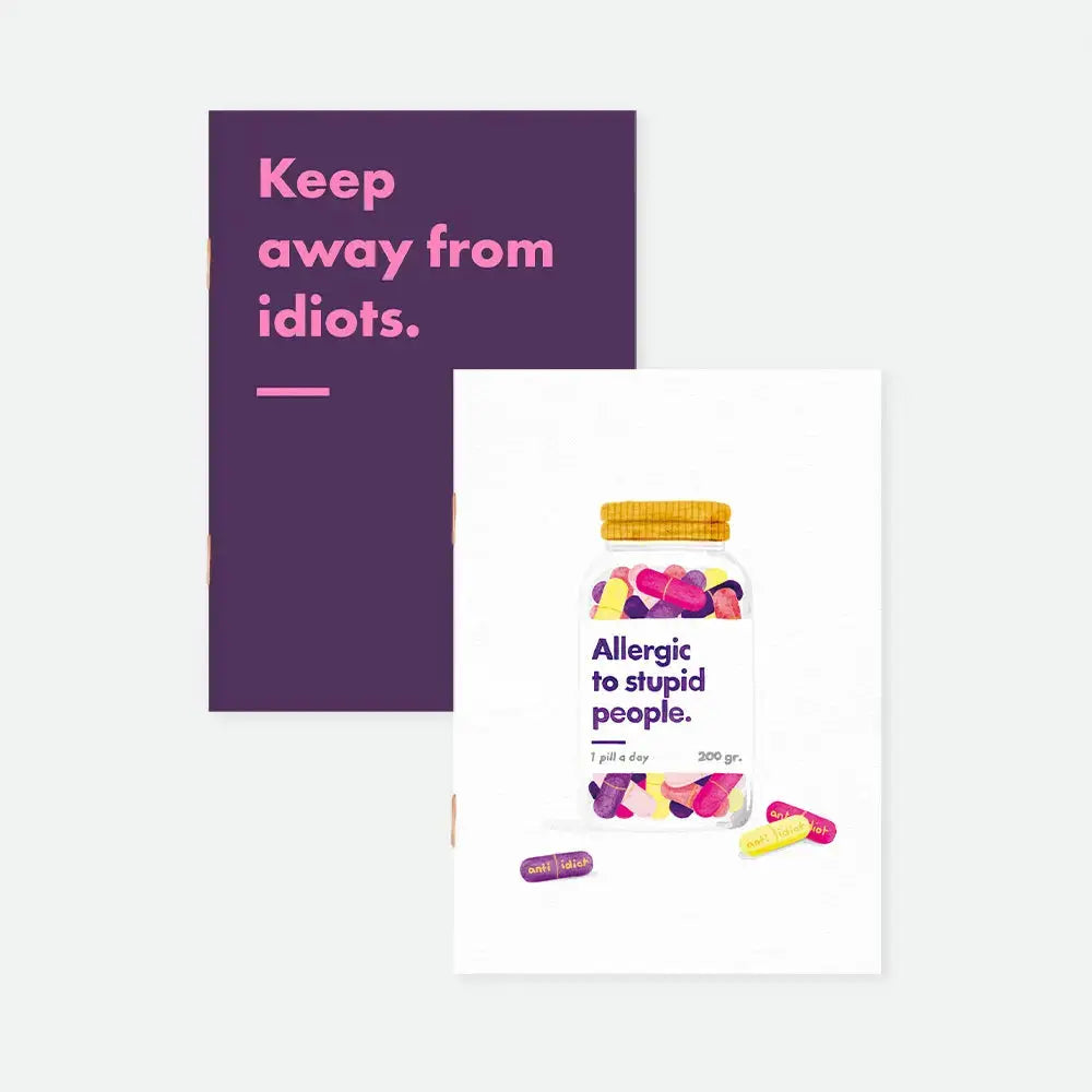 Carnet "Allergic To Stupid People" - All the ways to say