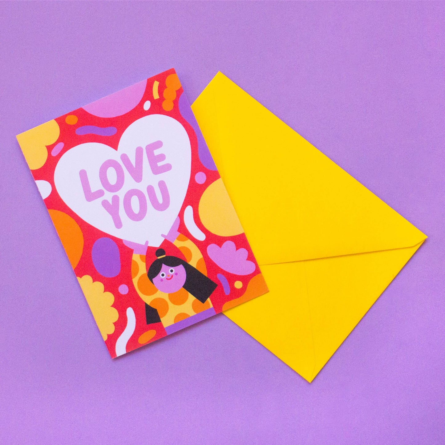 Love You//Carte de vœux A6 - Ana Seixas
