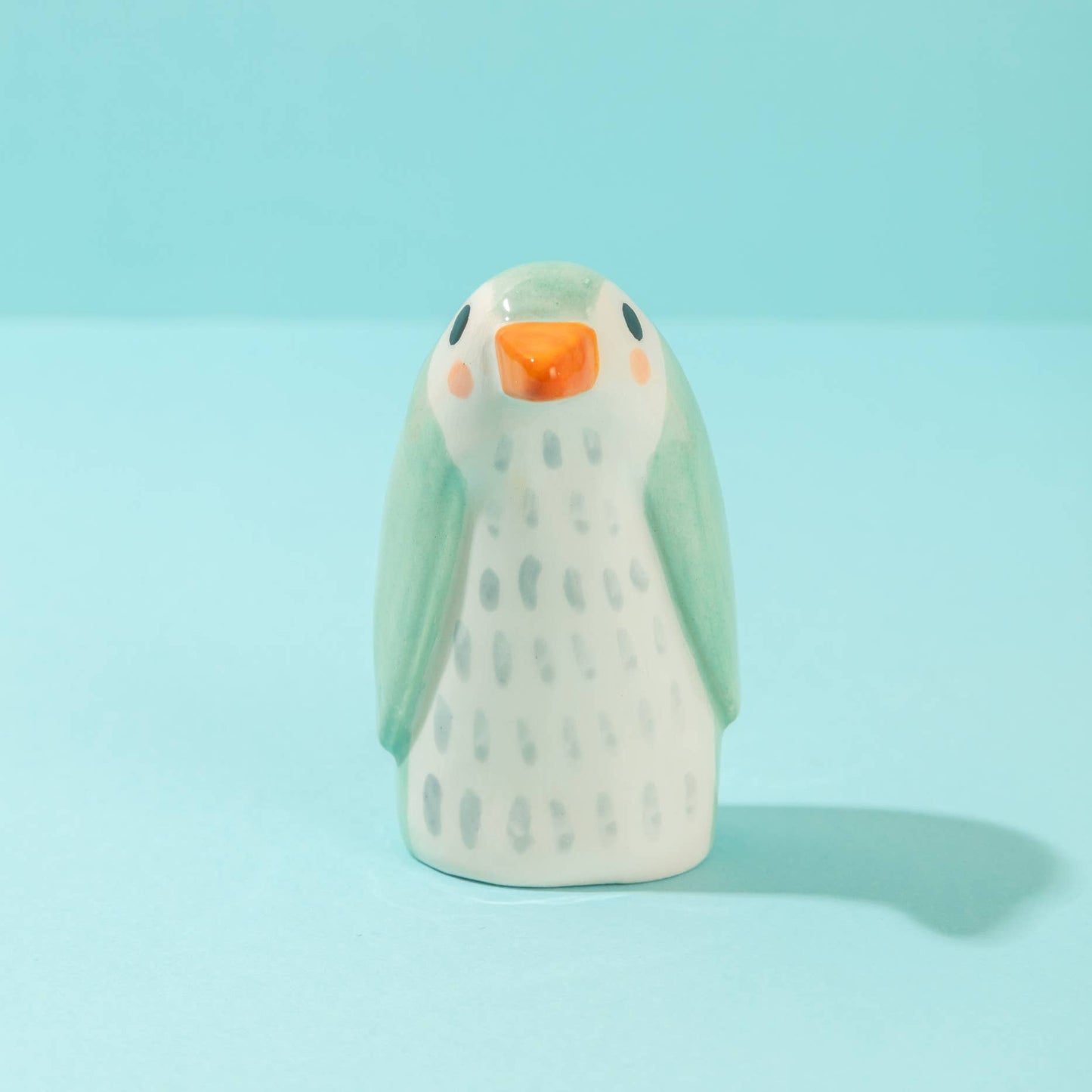 Mama Penguin Menthe / Pièce en Céramique - Ana Seixas
