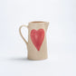 Pichet en grès Cozy Hearts 1.5L - Egg Back Home