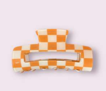 Pince a cheveux rectangulaire croco - Agathe and coco