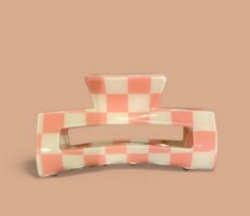 Pince a cheveux rectangulaire croco - Agathe and coco