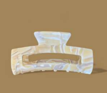 Pince a cheveux rectangulaire croco - Agathe and coco