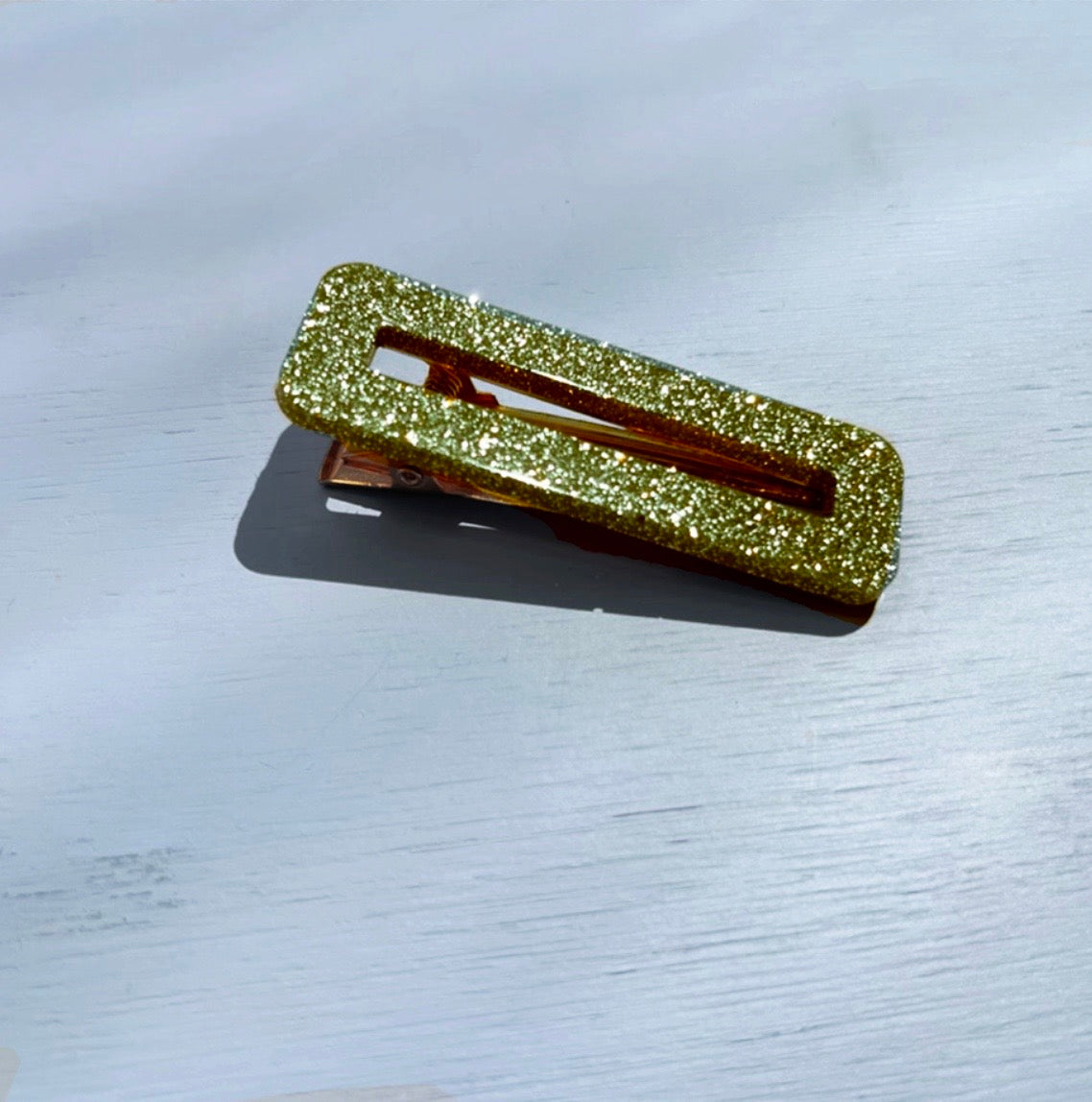 Barrettes à paillette or - Seshat