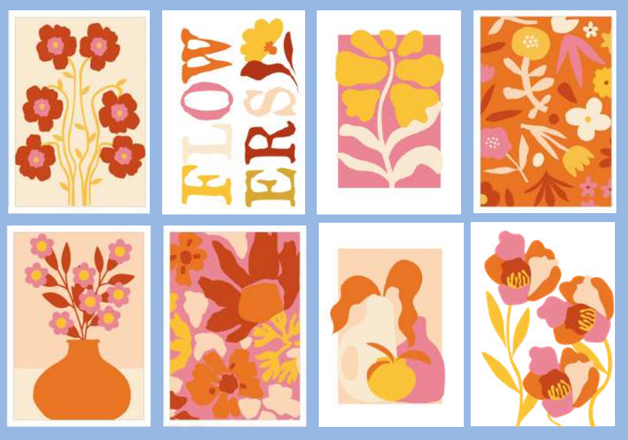 Set de 8 cartes à peindre - Salut Irène