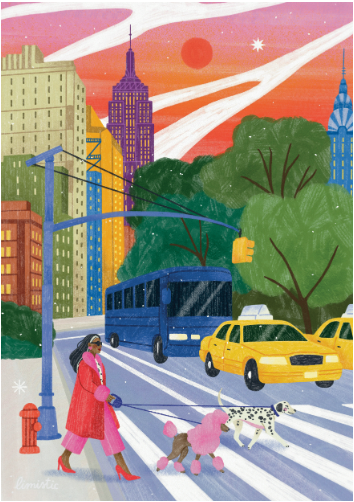 Puzzle 500p Se promener à New-York - Pieces and Peace