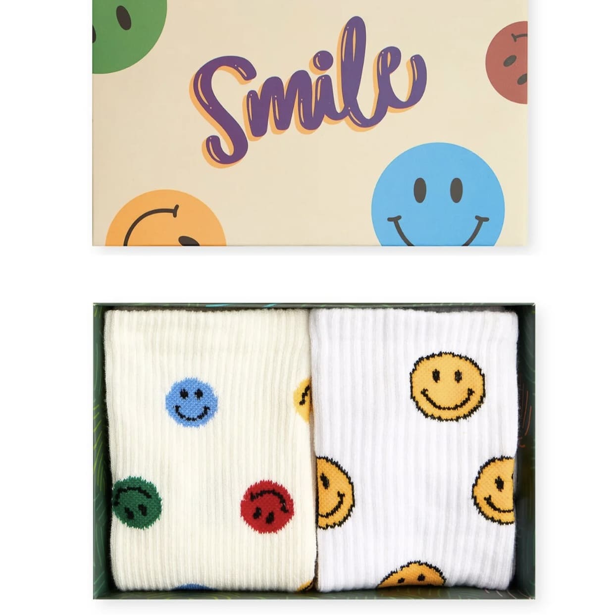 Chaussettes - Coffret Smile cadeau (2 pièces) - Natural Vibes