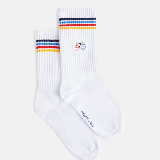 Chaussettes  Natural vibes Colorful bike 