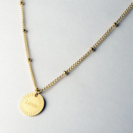 Collier Médaillon Love - Adorabili Paris