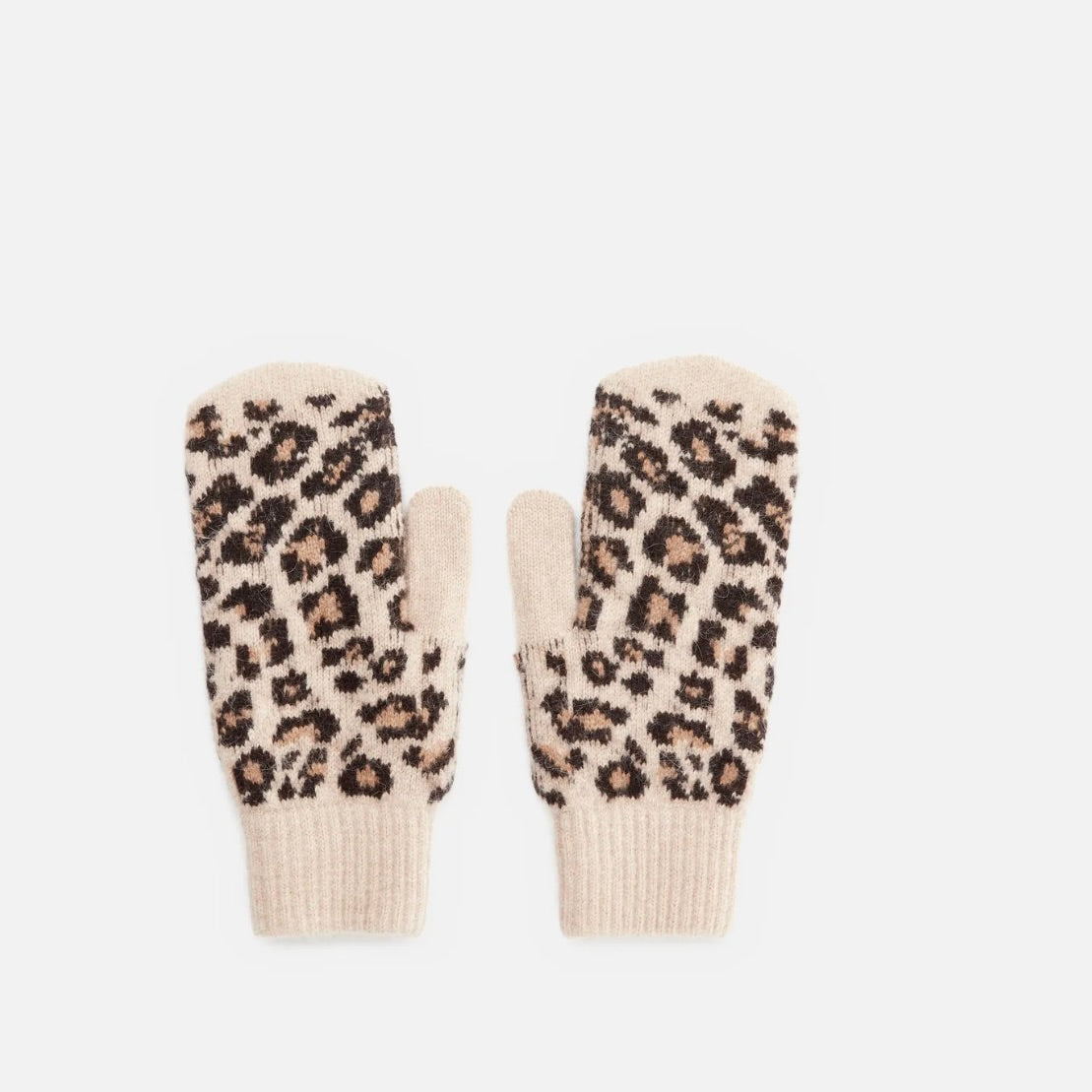 Gants en laine mitten leopard Adultes - Mackie