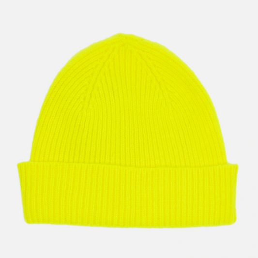 Bonnet en laine Jaune Fluo Adultes - Mackie