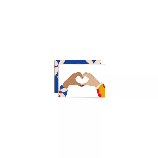 Mini carte Love Hands - Miao Papeterie