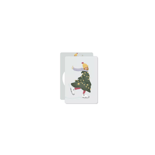Mini carte Robe de Noël - Miao Papeterie